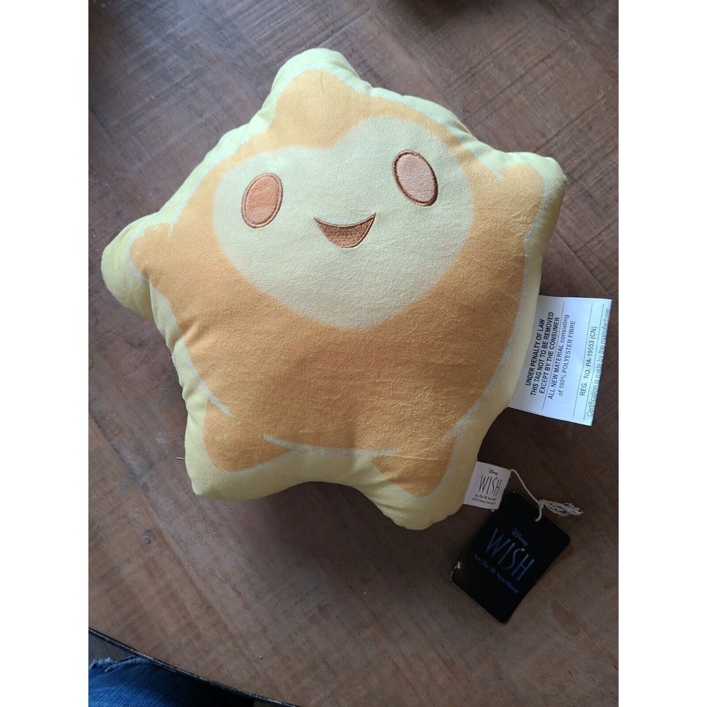 Disney Wish Star PIllow‎ Cushion NWT Embroidered